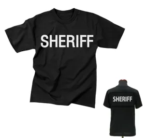 2-Sided Sheriff T-Shirt | Black