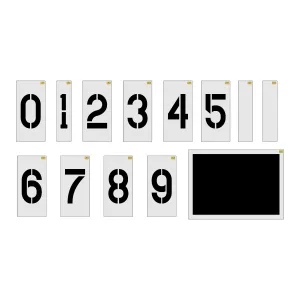 24" Amazon Number Kit Stencil