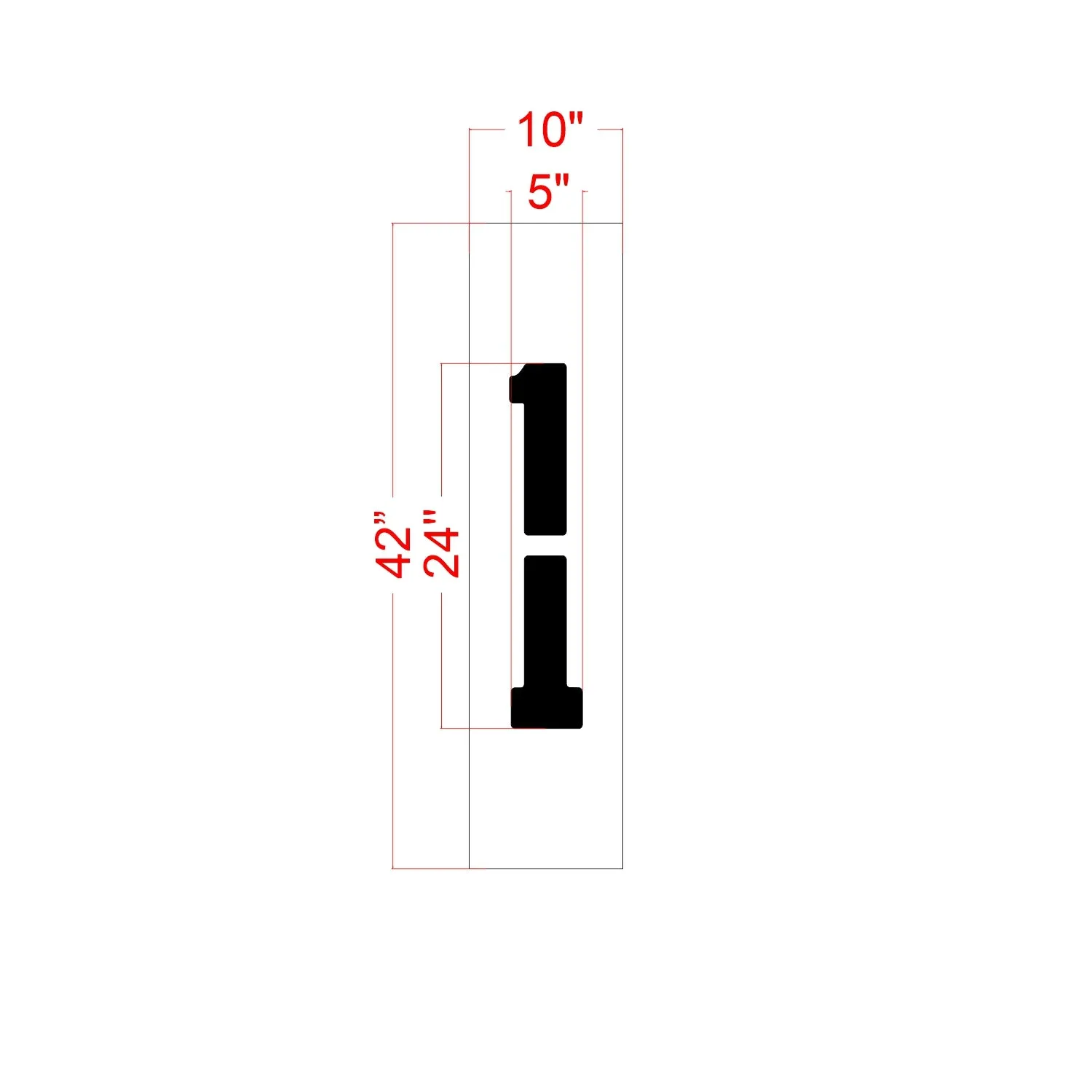 24" Amazon Number Kit Stencil