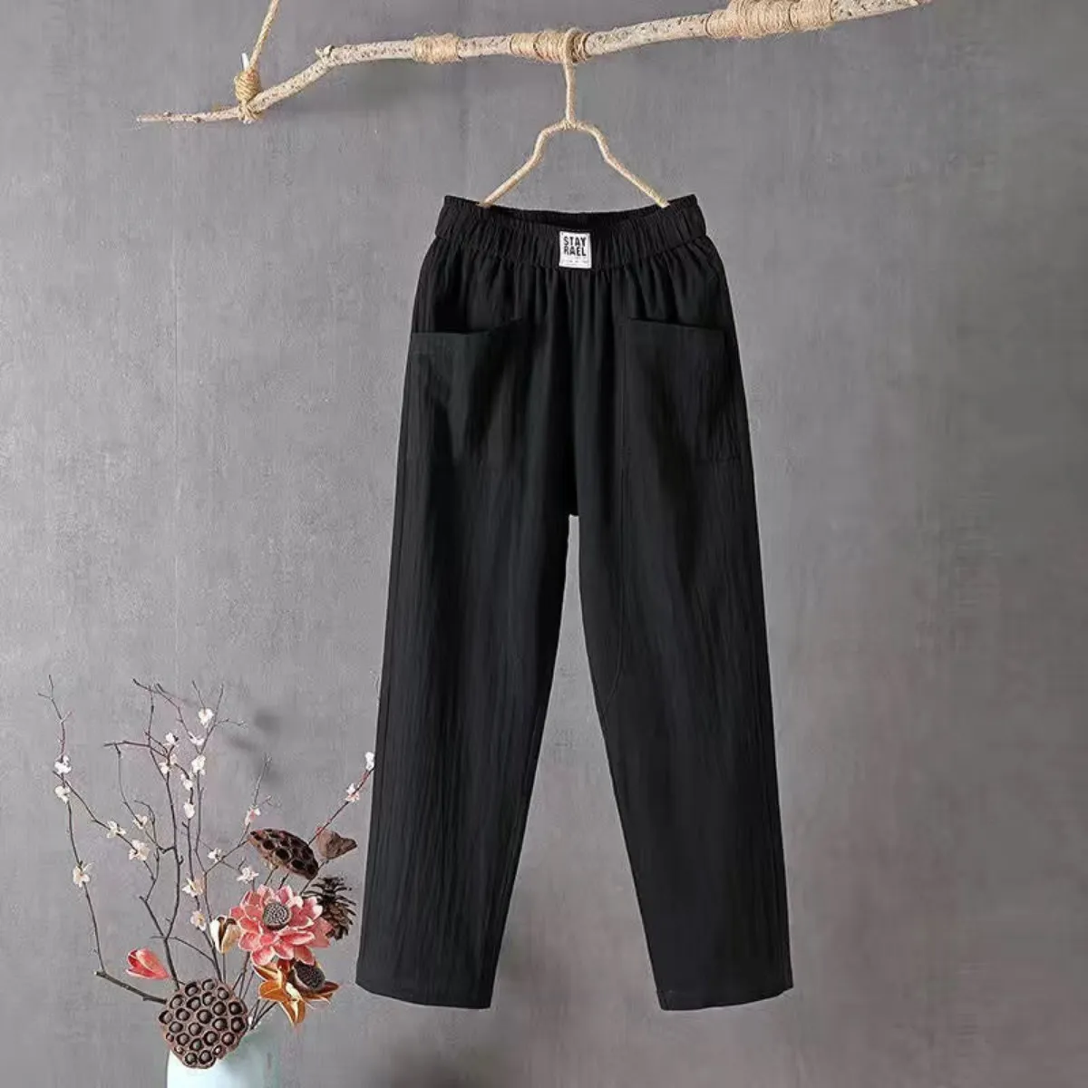 Bea | Comfortable Cotton Women's Pants 1 1 FREE