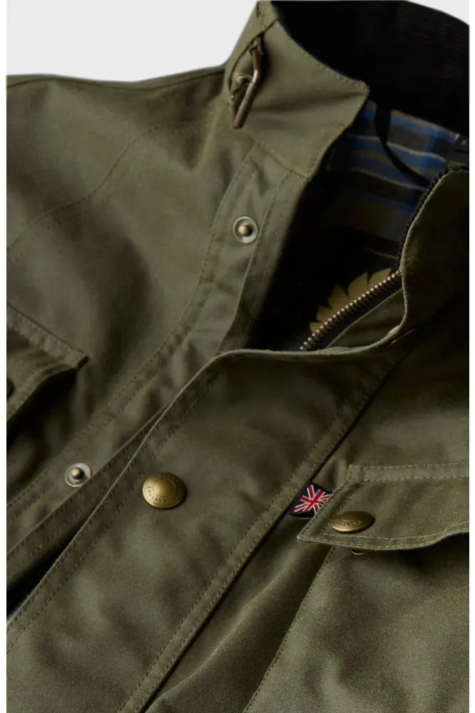 Belstaff - Crosby Forest Motorcycle Waxed Cotton Green - Jacket