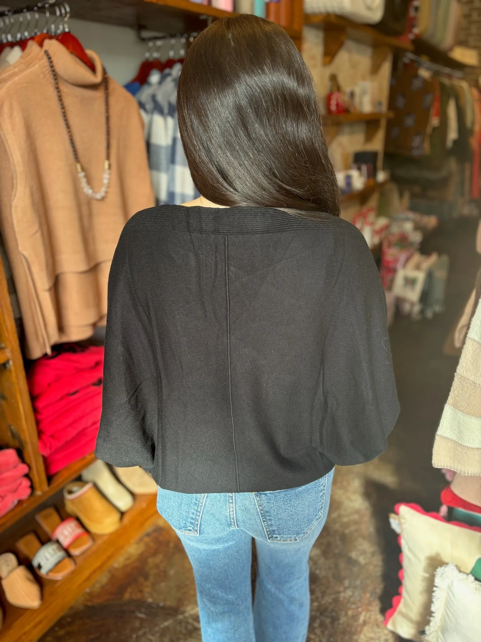 Black Dolman Sweater