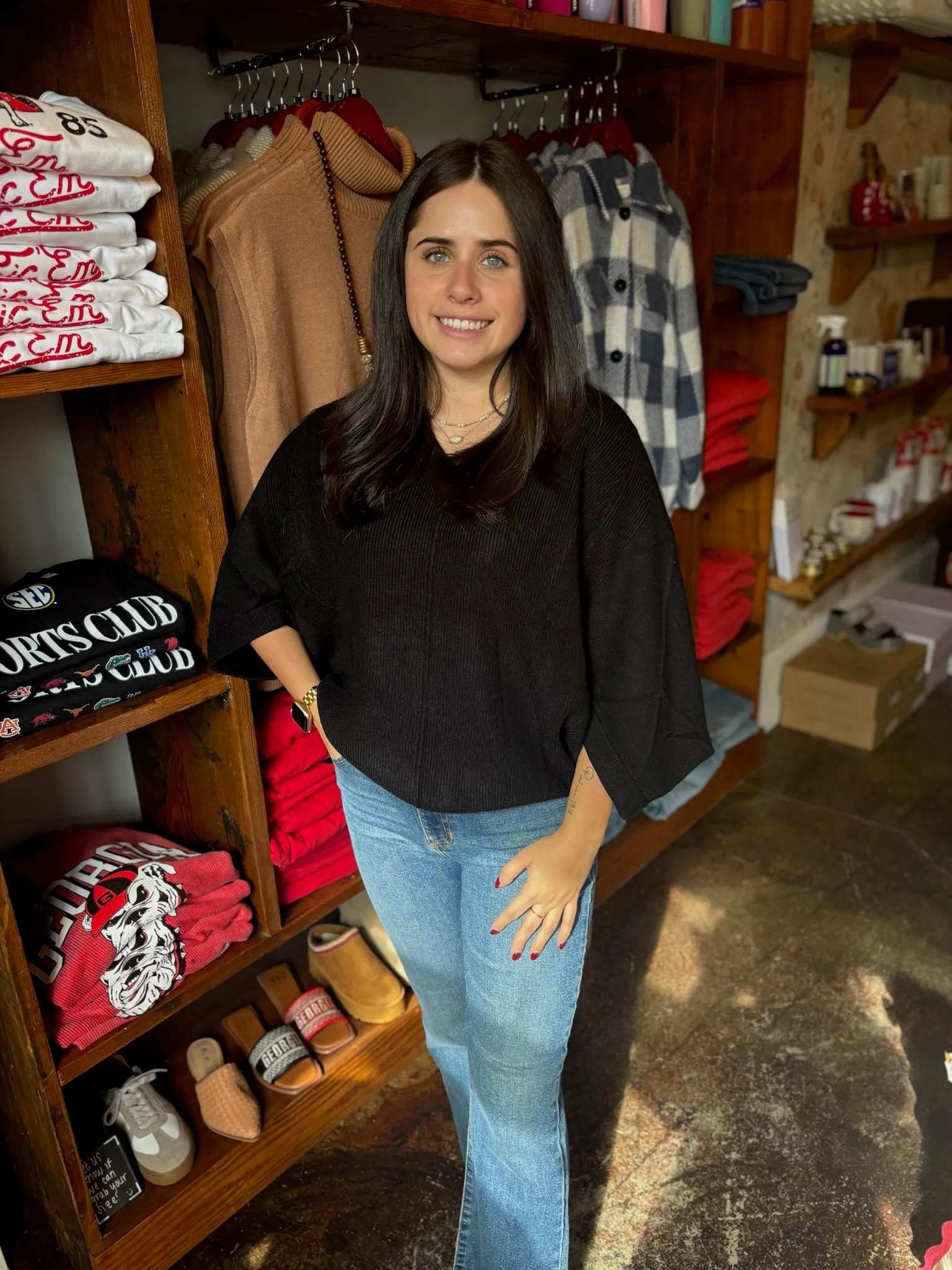 Black Dolman Sweater