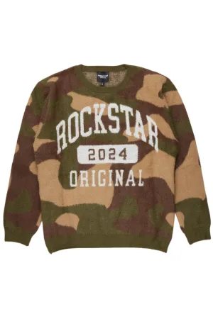 Boys Cavell Camo Knit Sweater