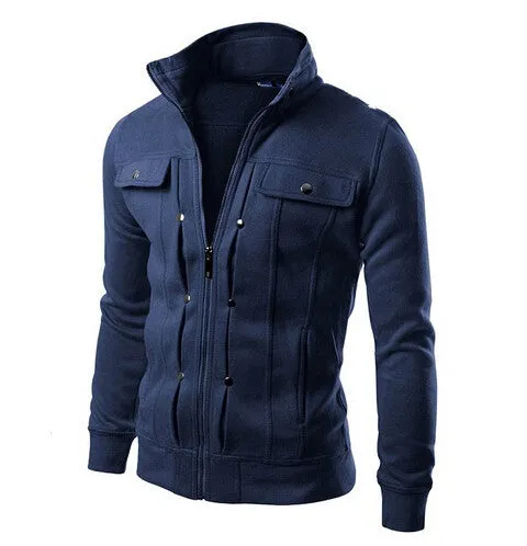 Brand Hoodies Men Sweatshirts Tracksuits Solid Fashion Mens Hoodie Zipper Design Tracksuit Men's Sportswear Winter