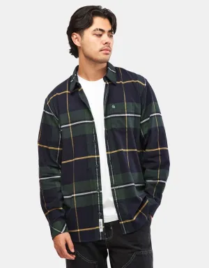 Carhartt WIP L/S Garnett Shirt - Garnett Check/Sycamore Tree/Dark Navy