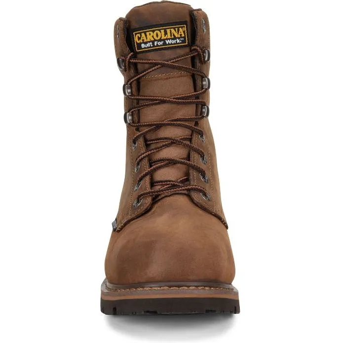 Carolina Men's Installer 8" Soft Toe WP Work Boot -Brown- CA3057