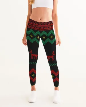 Christmas Merry Sweatshirt (Sweater) Black Women's Yoga Pants