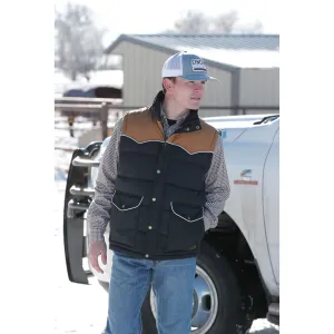 Cinch Men's Black Quilted Vest