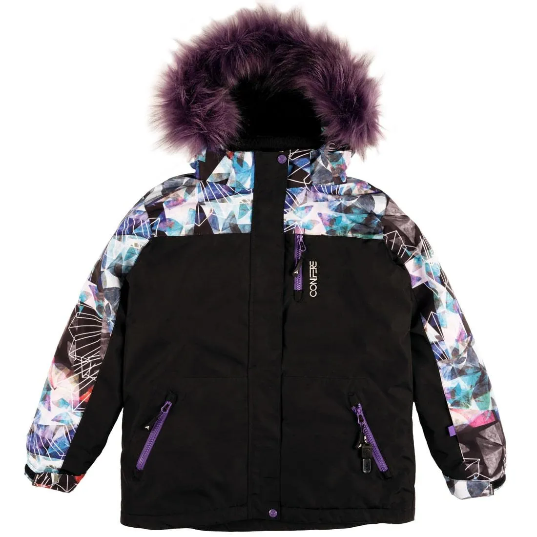 Conifere TAKLA - Girls Kaleidoscope Snowsuit - (Sizes 7 & 10)