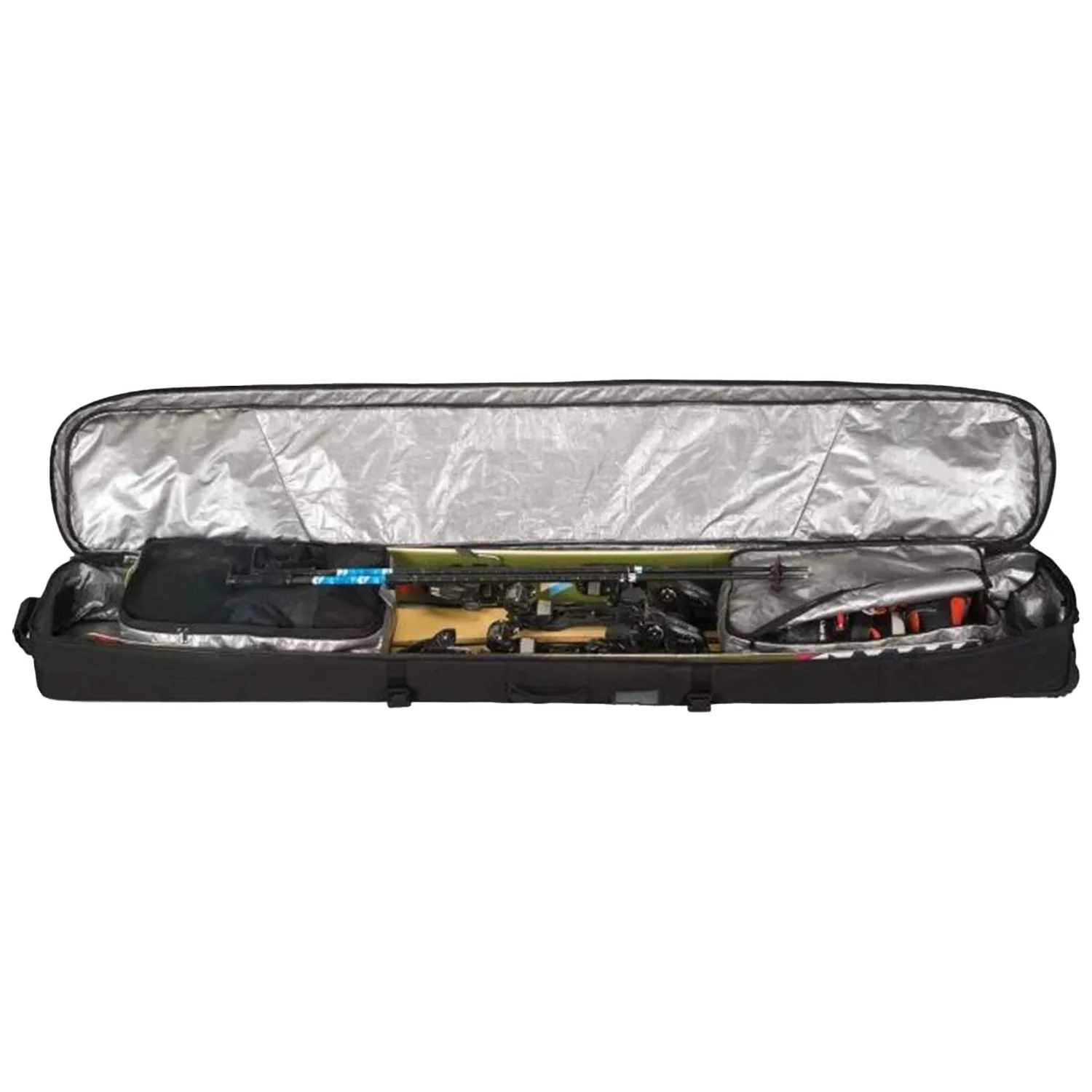 Dakine Boundary Ski Roller Bag Black Coated