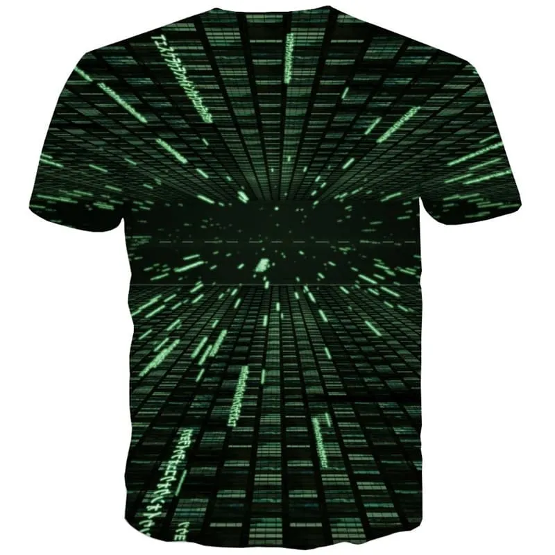 Dizziness T shirts Men Technology T-shirts 3d Metal Tshirt Printed Black T-shirts Graphic