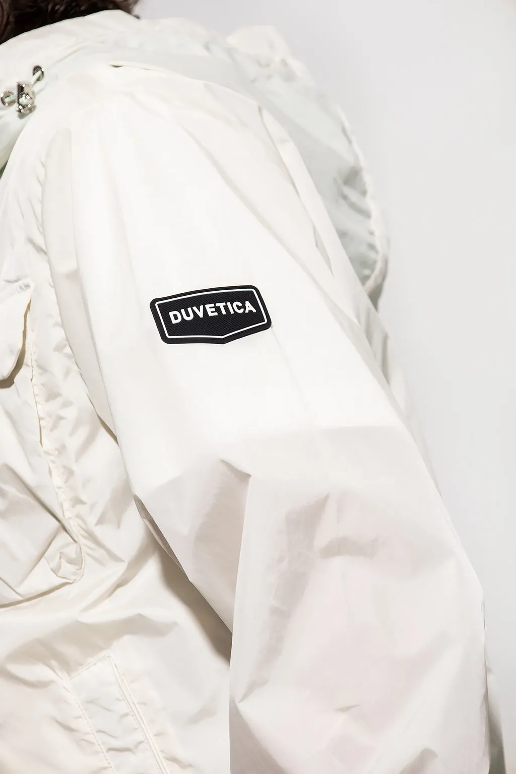 Duvetica New Mens Hooded White Windbreaker Zip Up Jacket