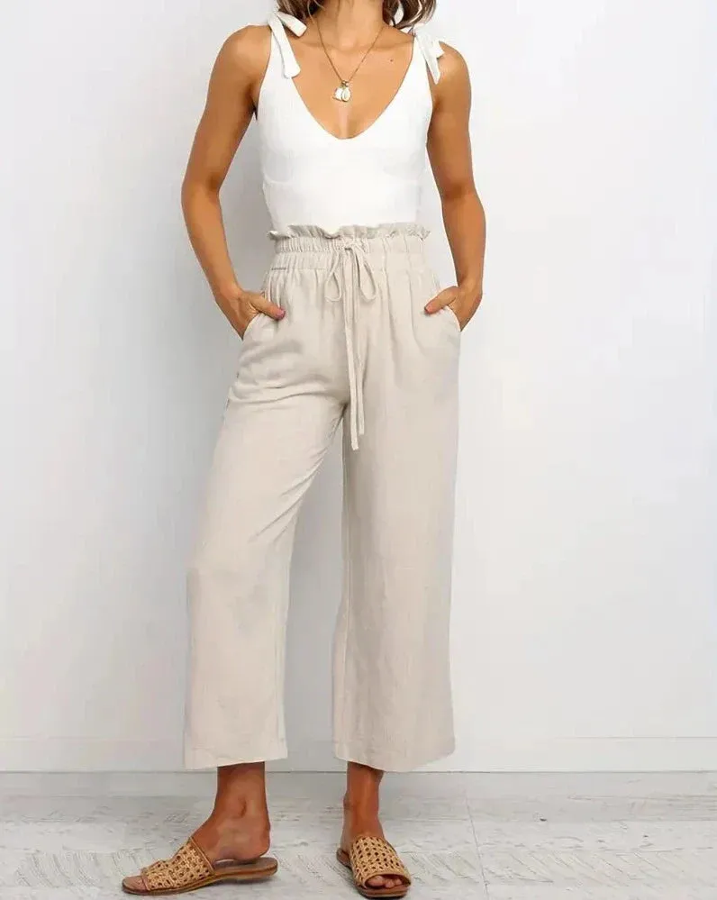 Ivyshape | Comfortable Linen Pants