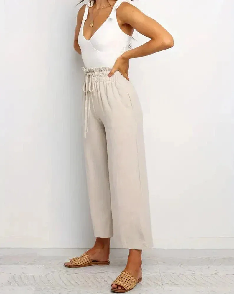 Ivyshape | Comfortable Linen Pants