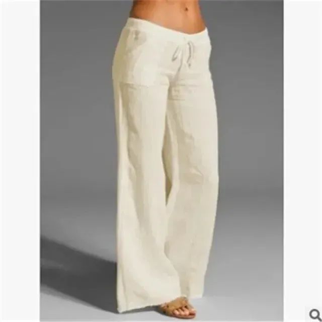 Ivyshape | Comfortable Wide-Leg Drawstring Pants