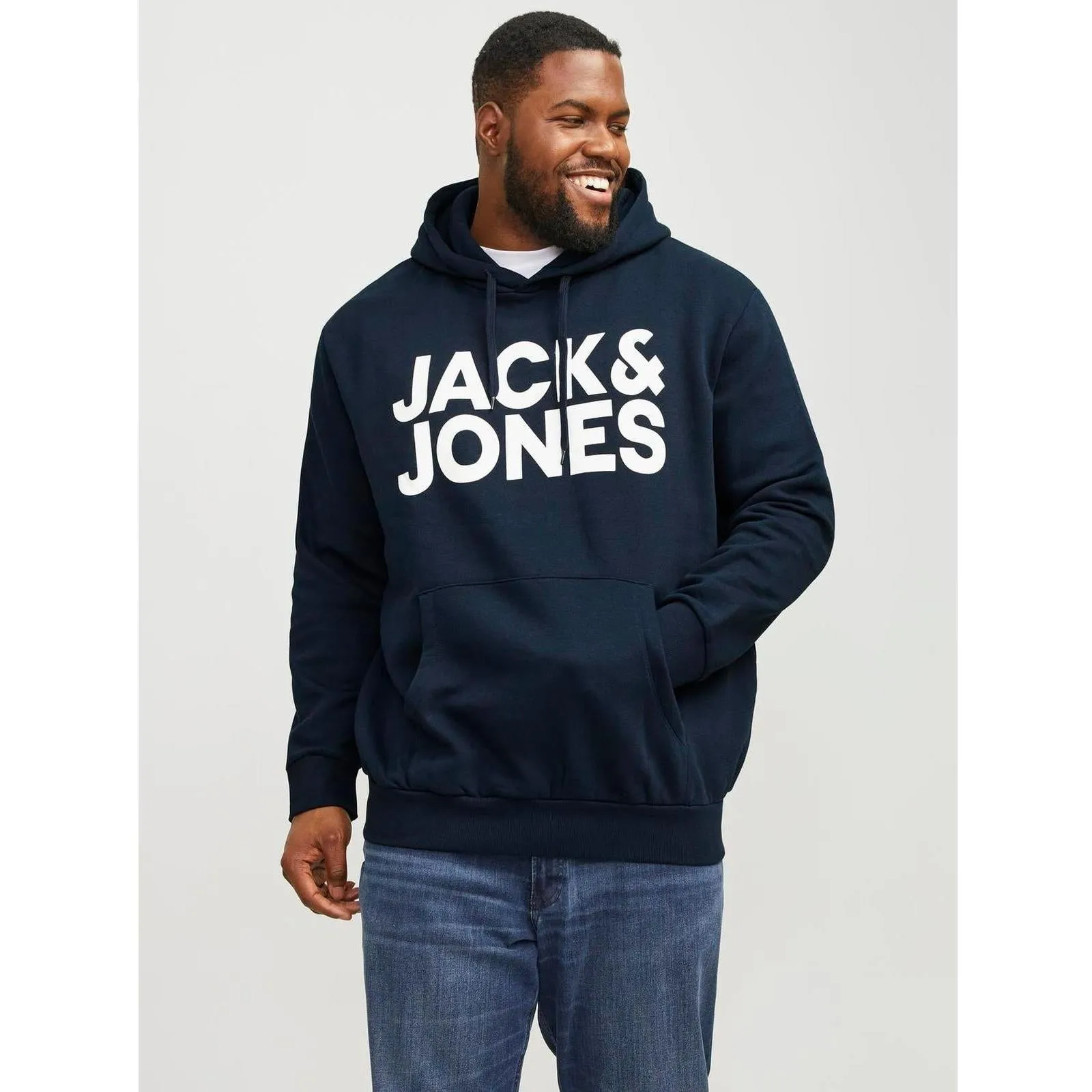 Jack & Jones Mens Corp Big & Tall Pullover Hoodie