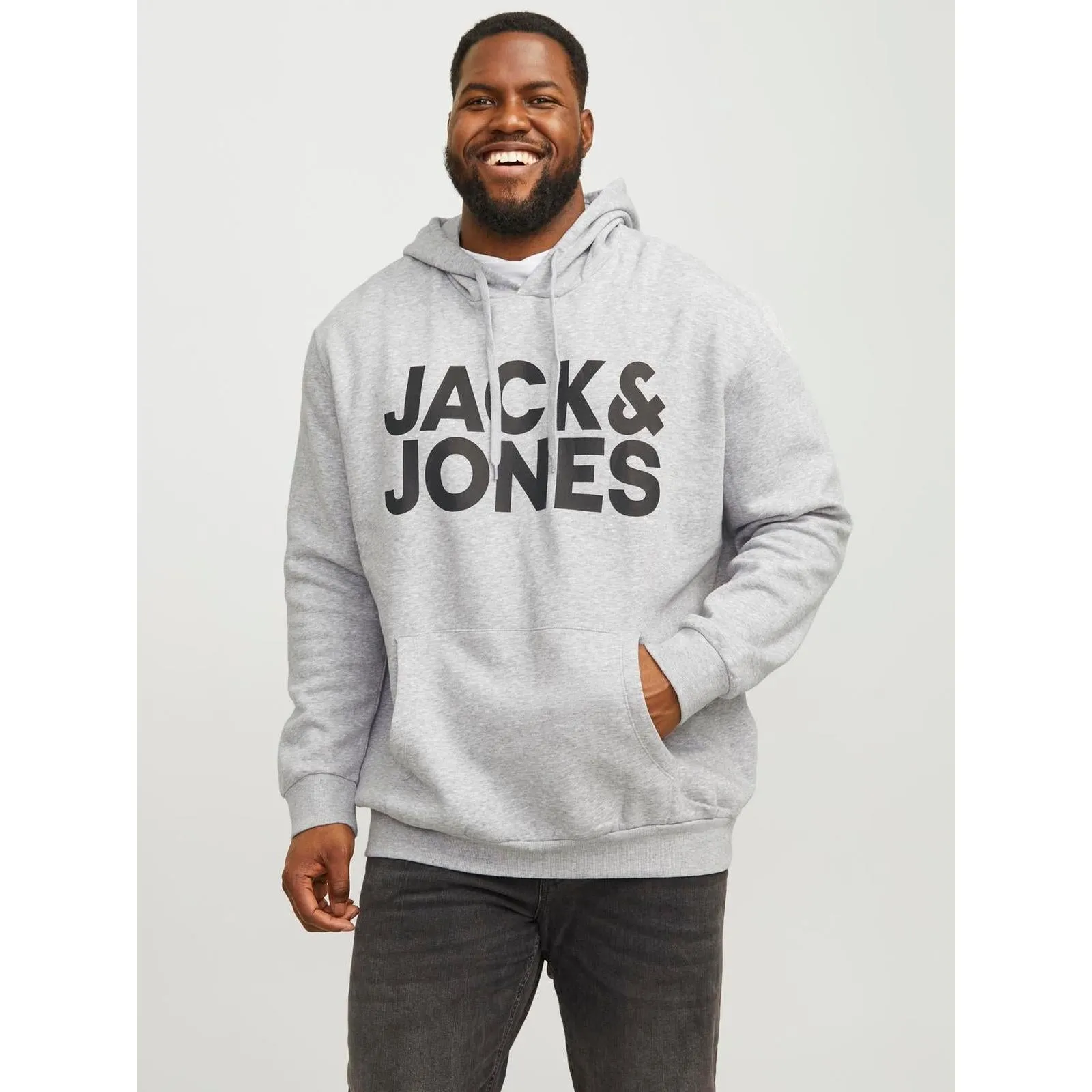 Jack & Jones Mens Corp Big & Tall Pullover Hoodie