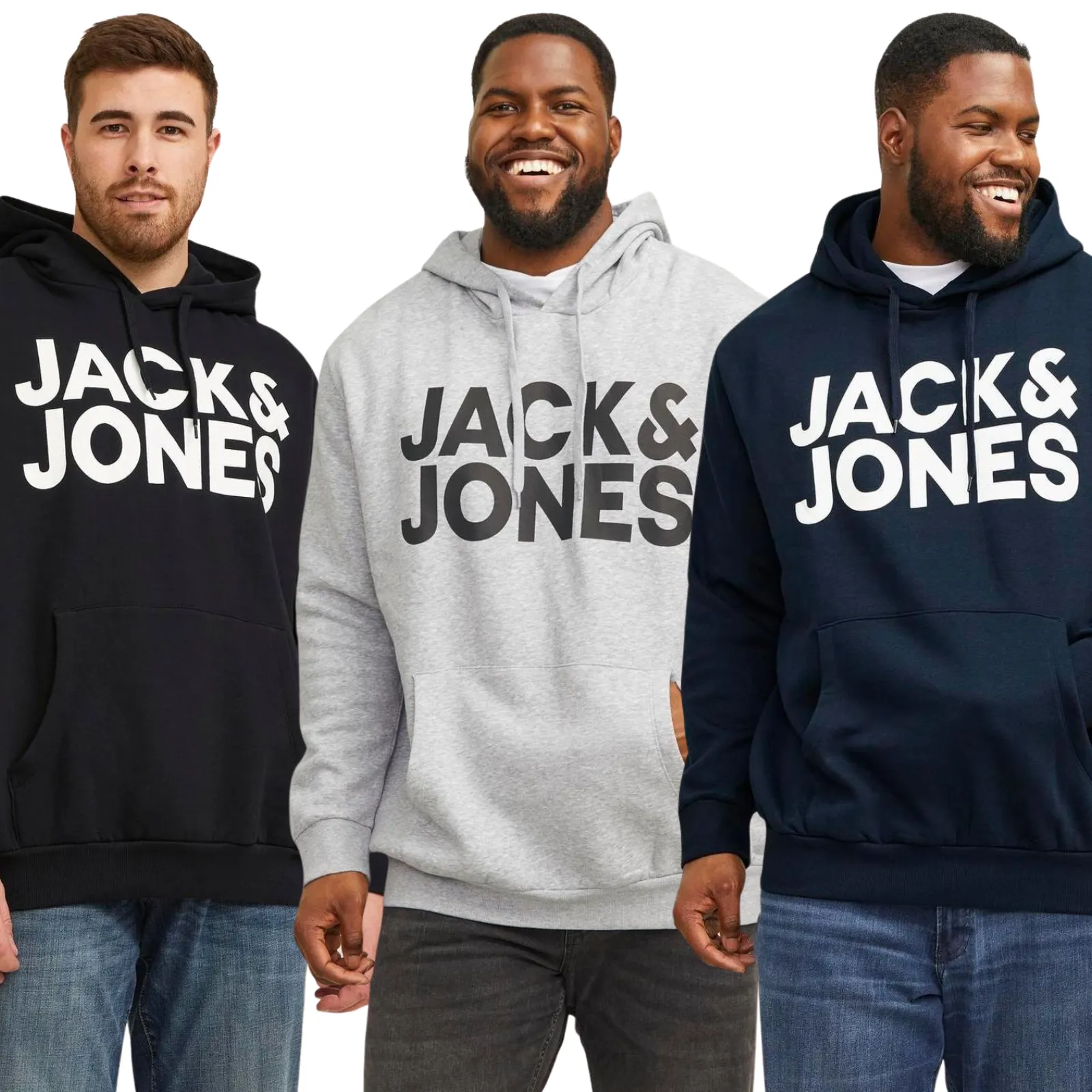 Jack & Jones Mens Corp Big & Tall Pullover Hoodie