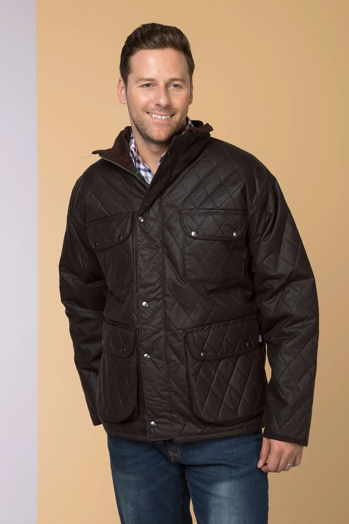 Men's Diamond Quilted Wax Jacket