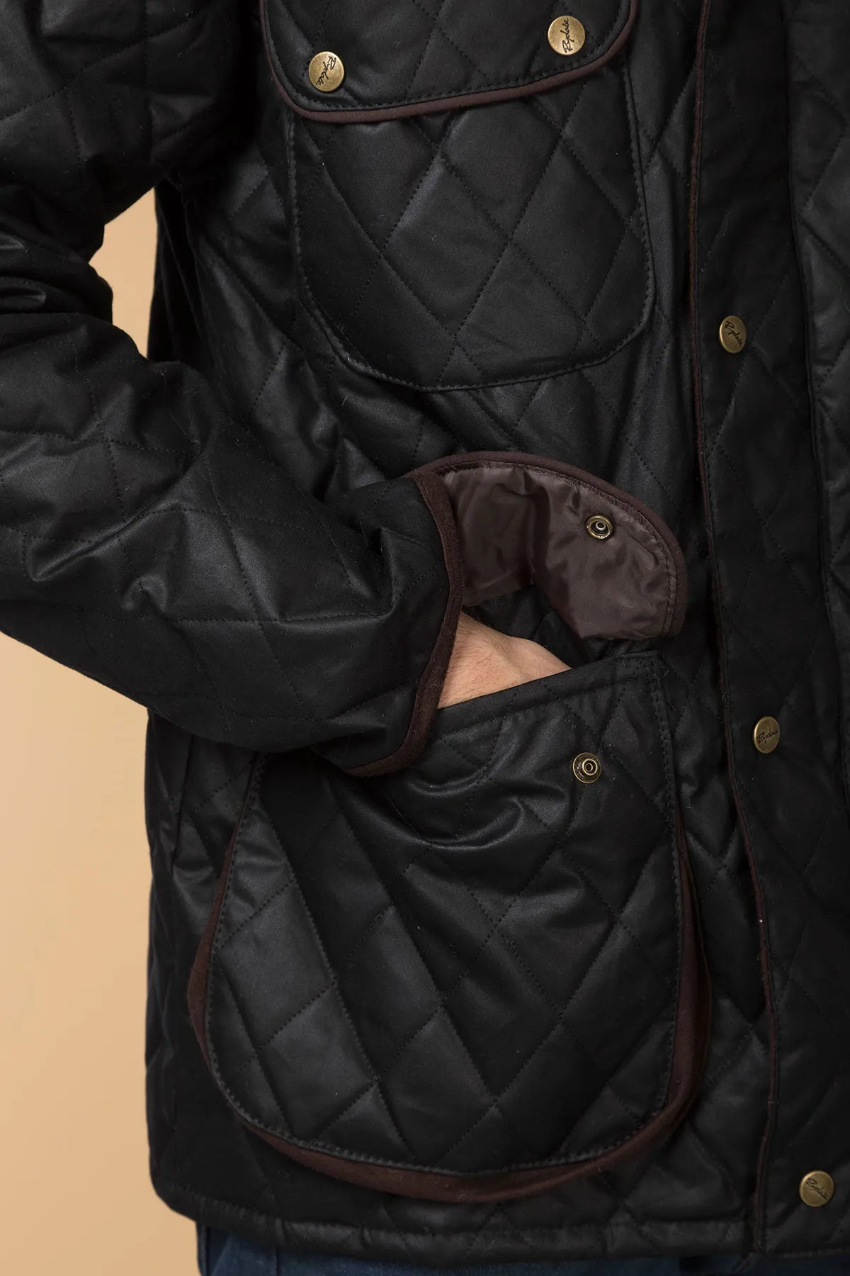 Men's Diamond Quilted Wax Jacket