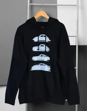 Men's Porsche Cars Evolution Printed Pullover Hoodie