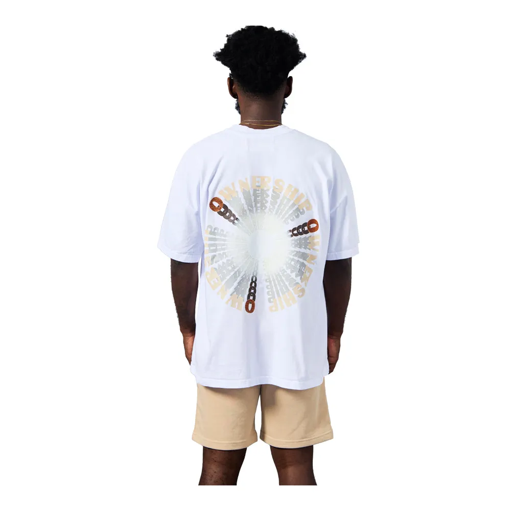 Ownership Men's Roulette T-Shirt - White & Beige