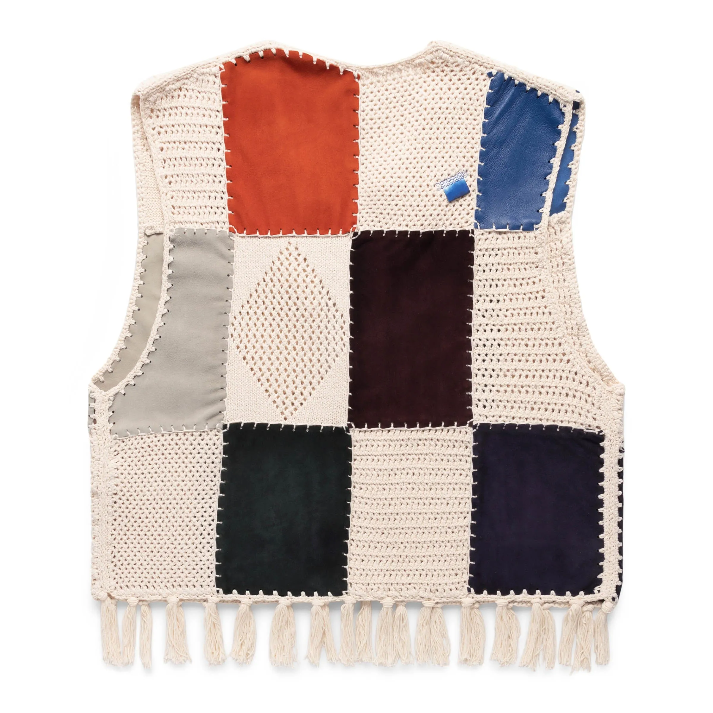 PATCHWORK CROCHET WAISTCOAT