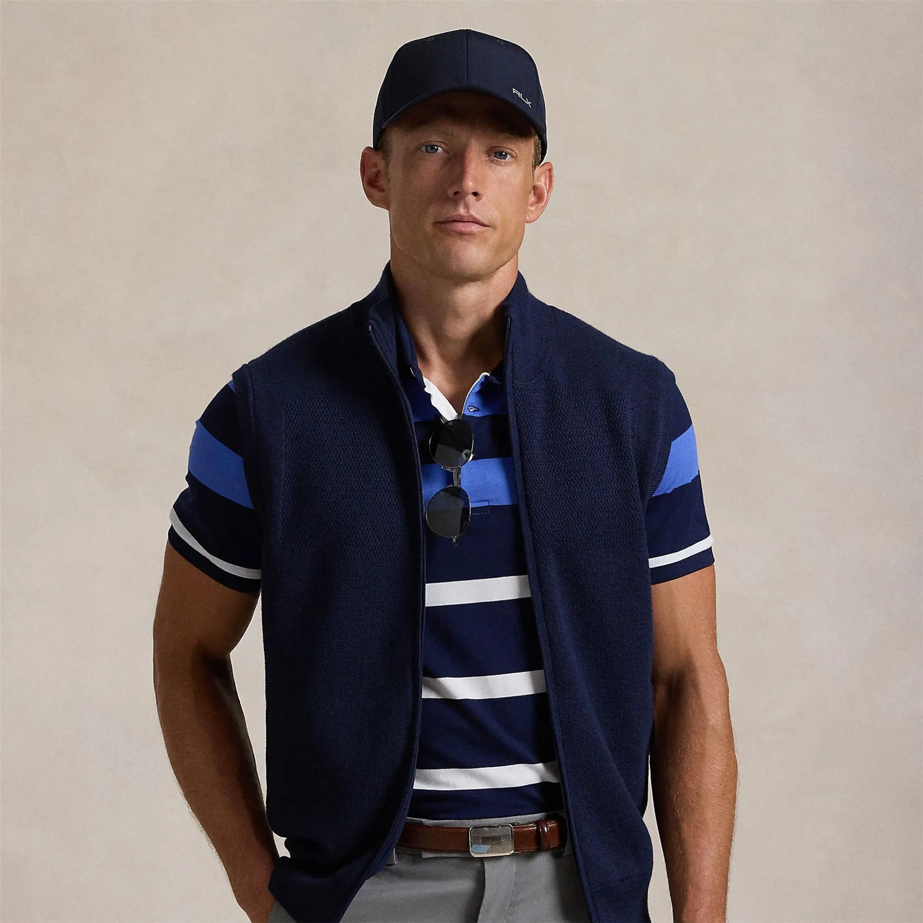 RLX Merino Coolmax Vest Refined Navy - AW24