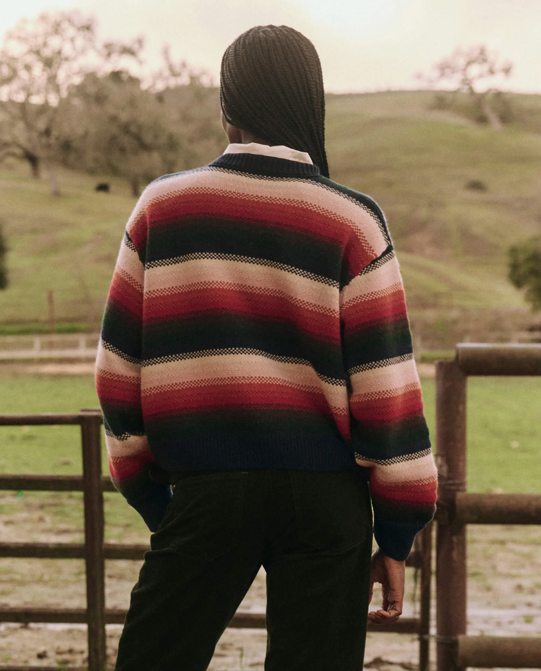 The Bubble Pullover. -- Reflection Stripe