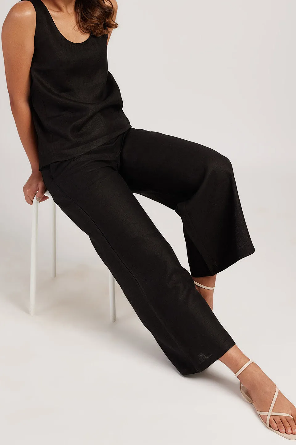 The Linen Wide Leg Pants