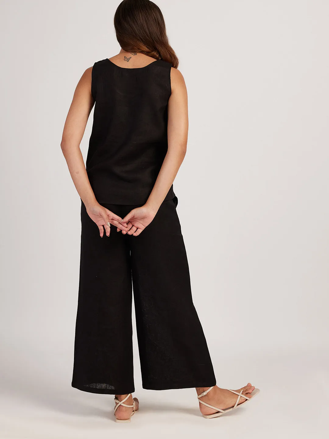 The Linen Wide Leg Pants