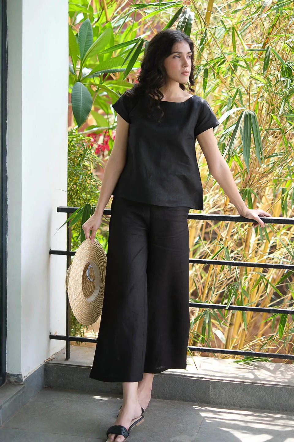 The Linen Wide Leg Pants