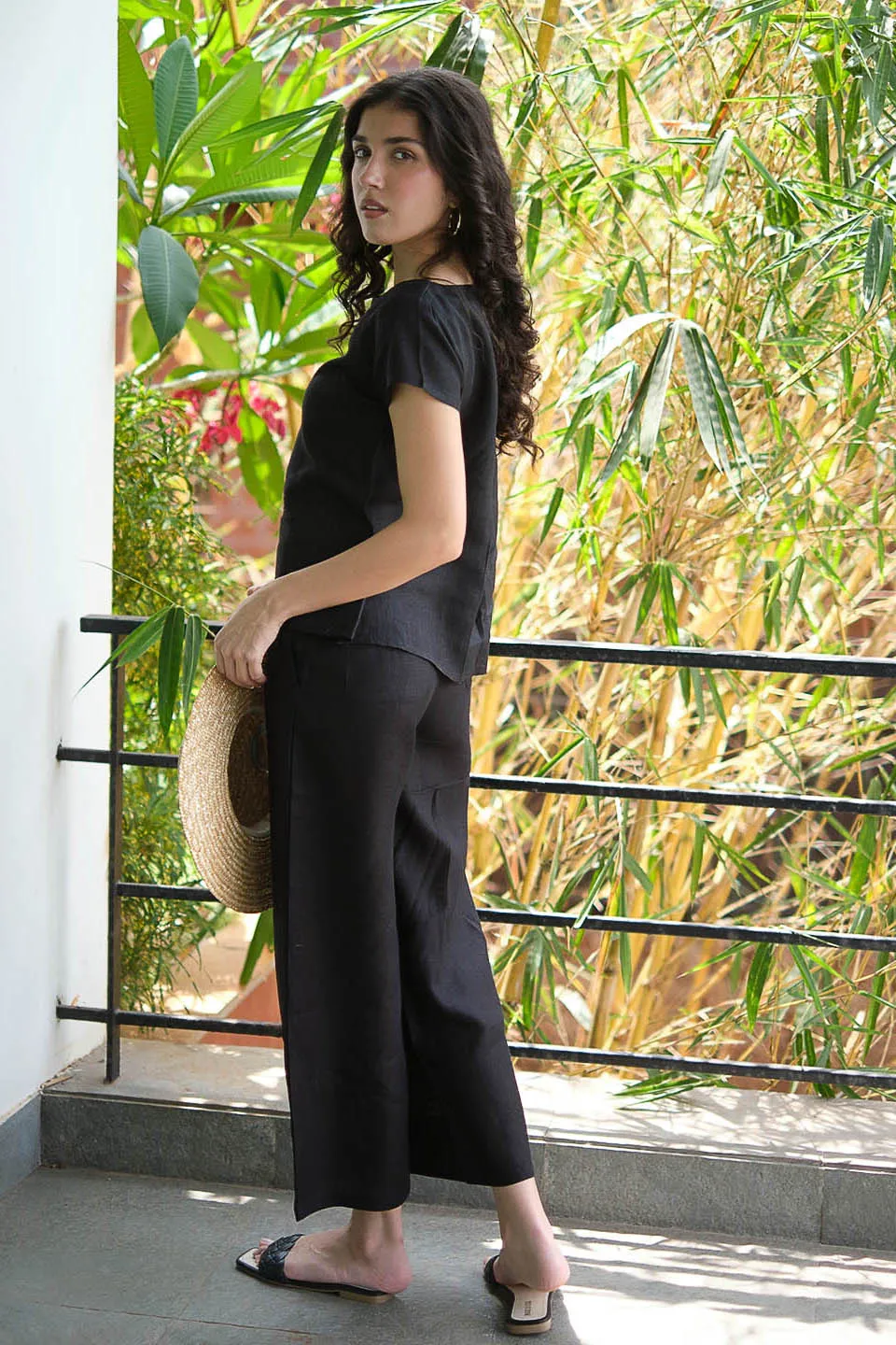 The Linen Wide Leg Pants