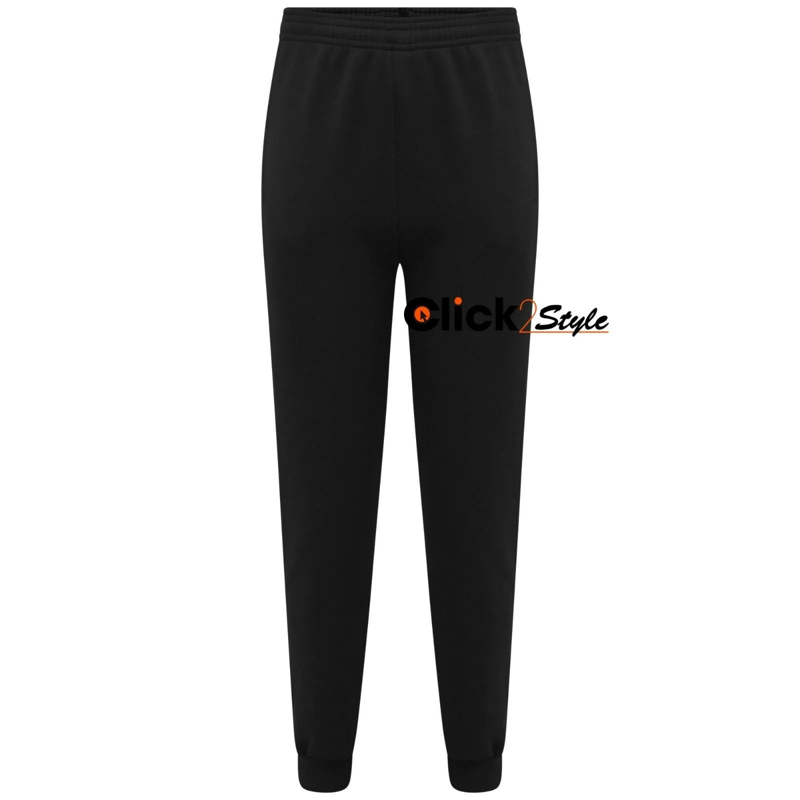 Unisex Boys Girls Fleece PE Gym School Jogging Bottoms Trousers Joggers Pants -Black