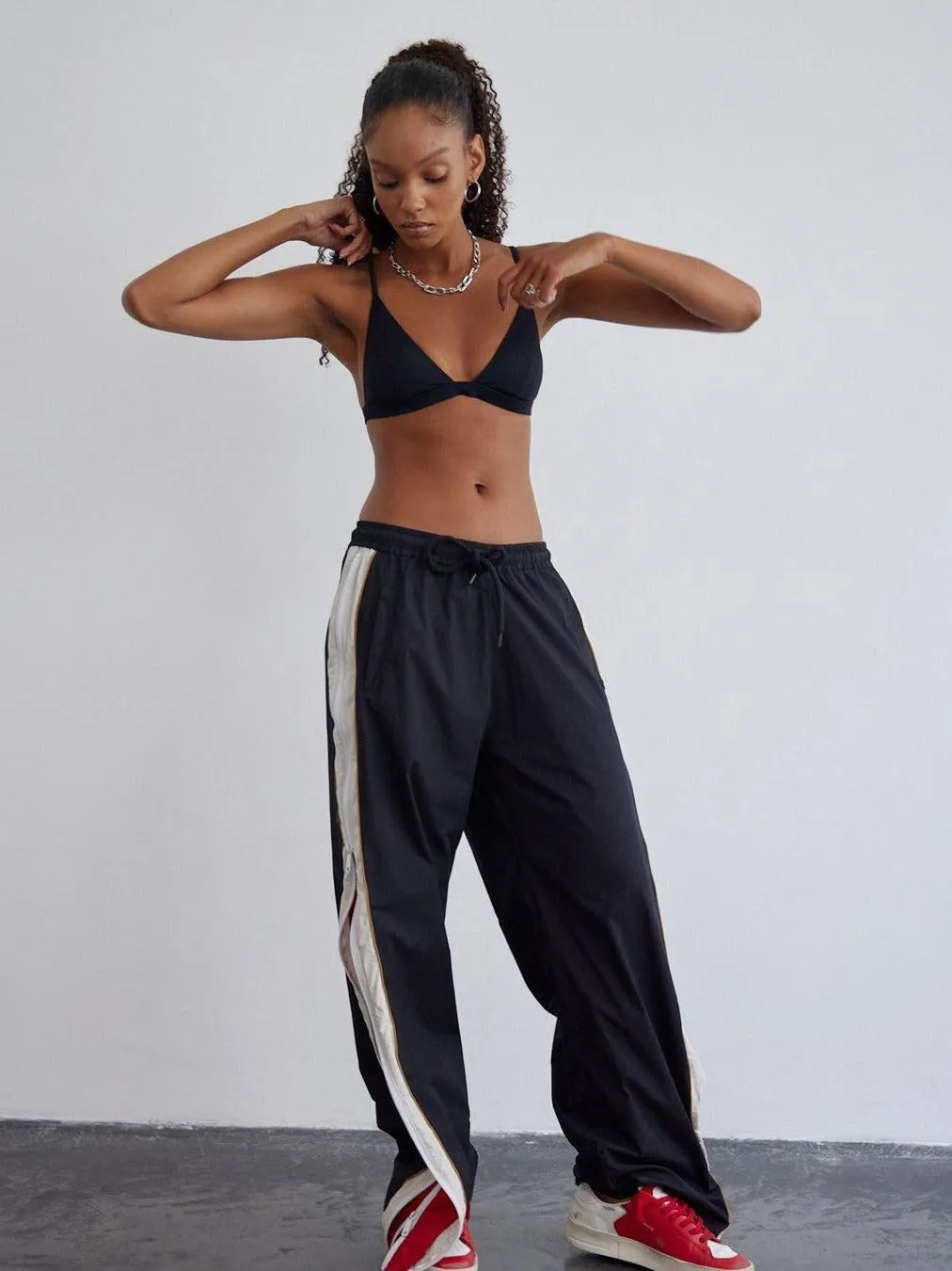 Urban Street Zipper Loose  Pants