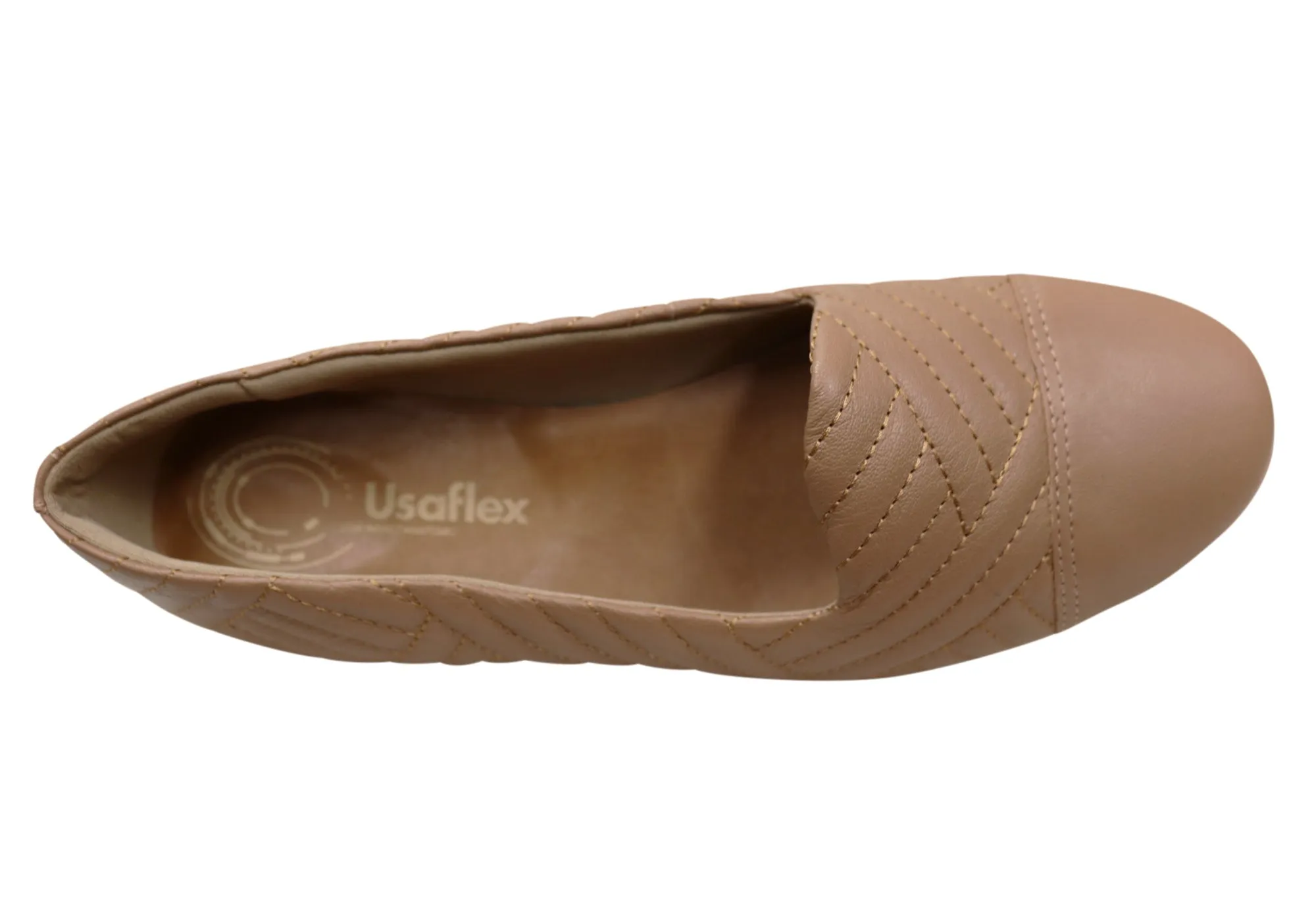 Usaflex Dilly Womens Comfortable Leather Shoes Made In Brazil