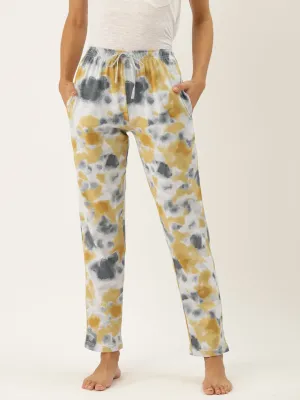 Women's Printed Cotton Yellow Lounge Pants | LDLW-2319-1 |