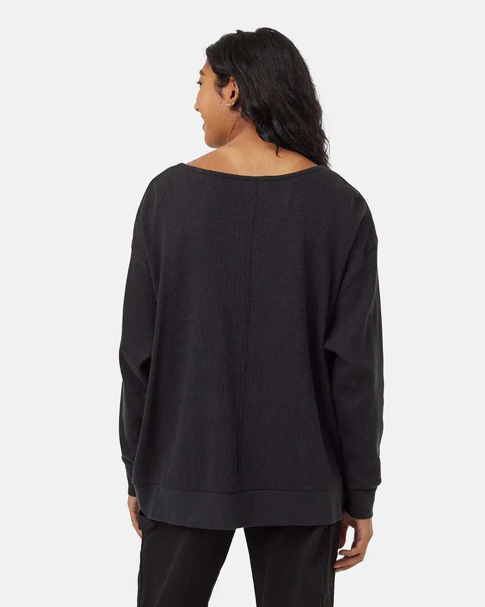 Women's TreeWaffle Deep V L/S Sweater