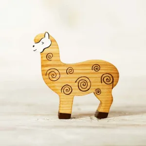 Wooden Alpaca Toy